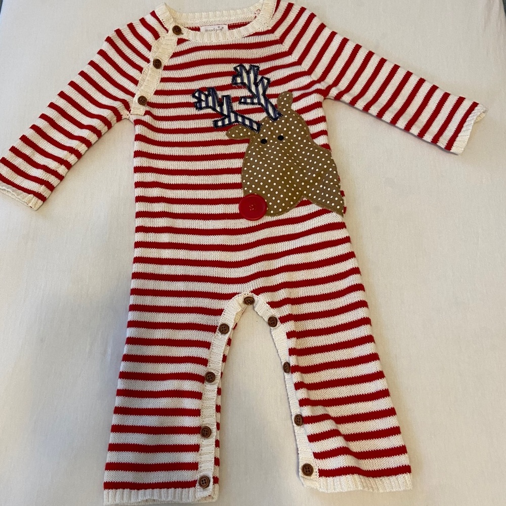 Mud Pie Reindeer Outfit 6-9mo.